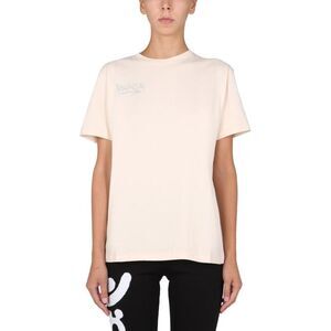 DISCLAIMER Women's Branded Graphic Crew Neck T-Shirt Women WHITE T-Shirts & Tops